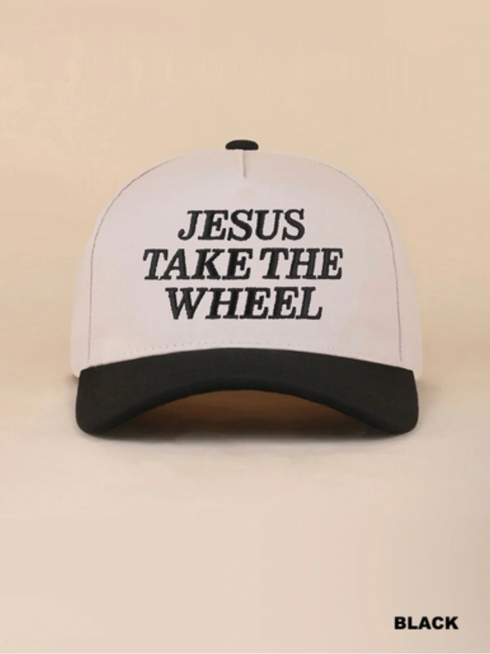 JESUS TAKE THE WHEEL TWO TONE SNAPBACK HAT